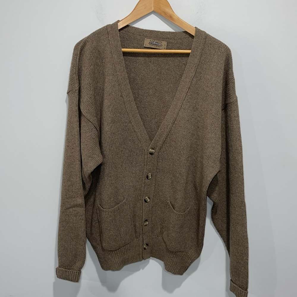 Vintage Portland Sweater Co by Jantzen men’s size medium cardigan grandpa style